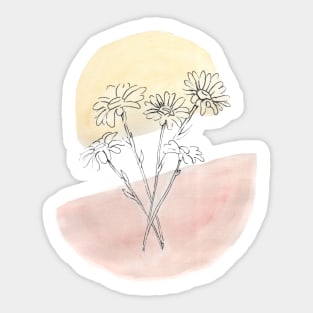 Daisy floral Sticker